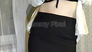 SECRETARY LAMMY PIXEL GETS NAUGHTY FUCKED AT WORK