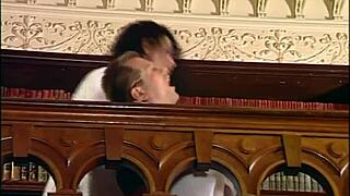 horny nurses in lingerie take patient cock facials in hospital threesome