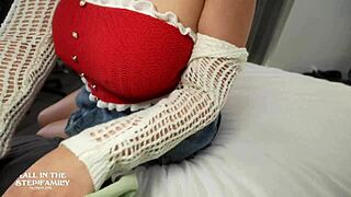 Nia Bleu begs for pussy pounding in taboo trimmed wet teen ride