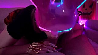 Halloween Bunny's Spooky Blowjob Tease You?