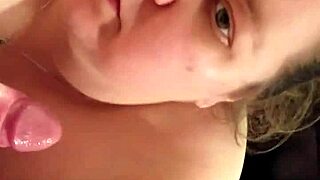 My bbw wife kneels eagerly sucking my throbbing cock hungrily