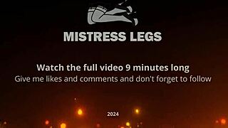 BEAUTIFUL MISTRESS FEET TEASE IN FLESH-COLORED TIGHTS CLOSE-UP!