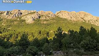 Amateur Couple's Passionate Outdoor Car Hood Fuck