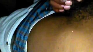Ebony beauty rides big cock pov swallowing every drop homemade style