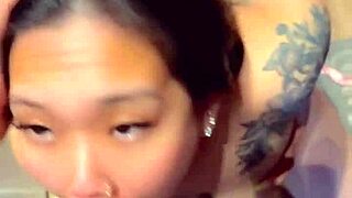 Hey, you got that thick meat ready? Kitchen blowjob turns into sloppy doggystyle creampie POV