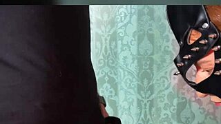 bitch in pantyhose teases legs feet then swallows cum