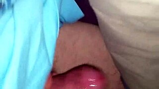 Wife's steamy handjob explodes into hot cumshot!
