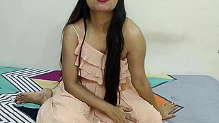 Indian teen imagines neighbor's cock deepthroat doggystyle creampie pussy play!