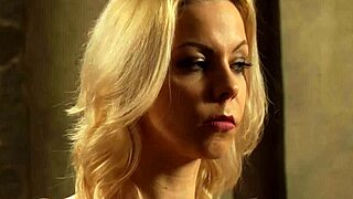 Horny big ass voyeur lesbian slave masturbates to orgasm