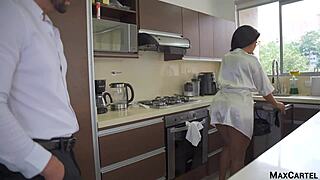 curvy latina slut begs for creampie during apartment hunt
