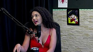 wow, redhead swinger mia luz bares sheer tits in public swing house!