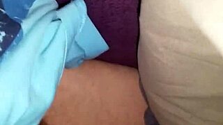 Wife's steamy handjob explodes into hot cumshot!
