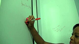 Natasha Dulce worships huge cock with deep chocolate throat