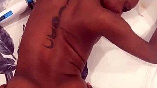 Petite Ebony Teases Her Tight Pussy Lips