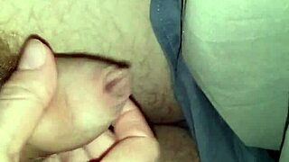 Wife's steamy handjob explodes into hot cumshot!