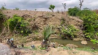 damn, worship this fat bitch's huge ass and tits outdoors 🍑🍑 then dick her hard