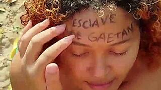 Risky Beach Blowjob Ends In Facial Cumshot!