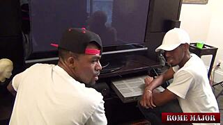 Skinny milf lei rides two huge bbc cocks in wild threesome