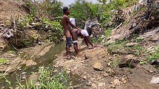 damn, worship this fat bitch's huge ass and tits outdoors 🍑🍑 then dick her hard