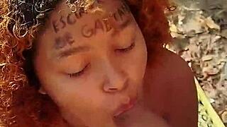 Risky Beach Blowjob Ends In Facial Cumshot!