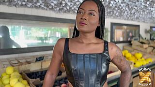 Horny Mixed Beauty Pounded By Two Huge Cocks!