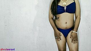 indian shemale rocking blue bikini crossdressing part 6