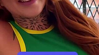 Petite Redhead Latina Delivers Sloppy Deepthroat After Casting POV