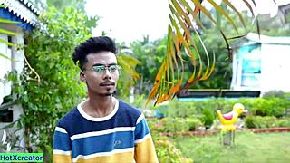 Skinny Indian teen pussy licked creampied doggystyle ranch reality sex