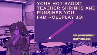 Sadist Teacher Shrinks You for Giantess Feet Cum Joi