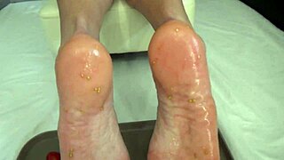 Trampling Juicy Tomatoes With My Sexy Feet!