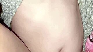 Pregnant teen's horny pussy gets filled with hot creampie cum