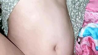 Pregnant teen's horny pussy gets filled with hot creampie cum