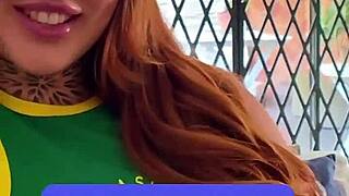 Petite Redhead Latina Delivers Sloppy Deepthroat After Casting POV