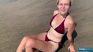 gorgeous blonde lolipop with boyfriend mark pirson