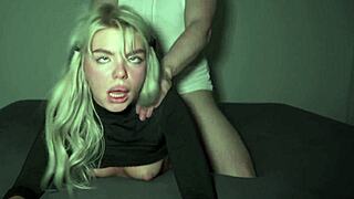 he finds pretty pussy bent over