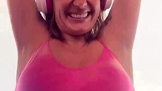 personal trainer sneaks brazilian wife to gym backroom for deepthroat pounding