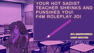Sadist Teacher Shrinks You for Giantess Feet Cum Joi