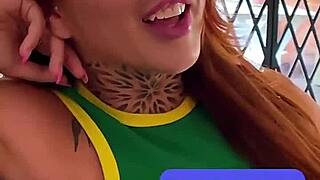 Petite Redhead Latina Delivers Sloppy Deepthroat After Casting POV