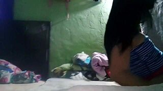 hola papi, watch my big ebony ass shake then i cum fingering tight pussy