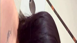i spot skinny tattooed latina squirting wildly fucked in public bathroom