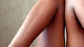 african big ass hides small perky tits