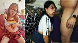 Mexican Slut Takes Massive BBC Interracial Monster Cock Pounding