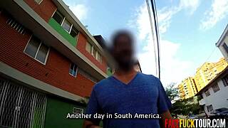 Watch me choke on this stranger's massive cock right on the street!