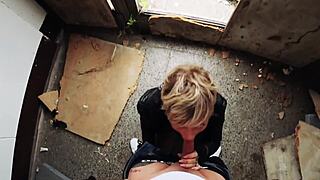 dare you join this hot german milf's naughty fuck in lost place?