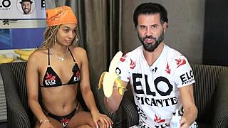 addis fouche plays rock paper scissors then swallows hot cream