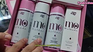 Oh god, this influencer is drenched testing wet body oils and erotic toys!