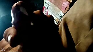 he strokes hard for his girlfriend then blasts a huge jizz load everywhere