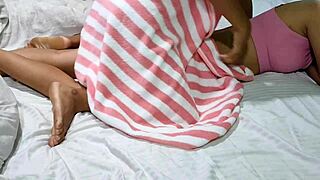 indian couple enjoys quick desi style bedroom fun together