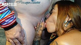 Brazilian milf with big ass ends carnival party with hot homemade foreplay