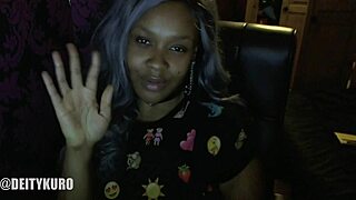 British Ebony Humiliatrix Teases with Smoking Fetish Ignore Session